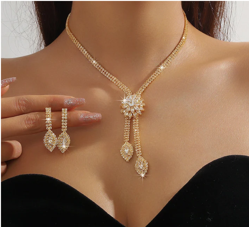 Élissia™ – Parure Fleur en Zircon