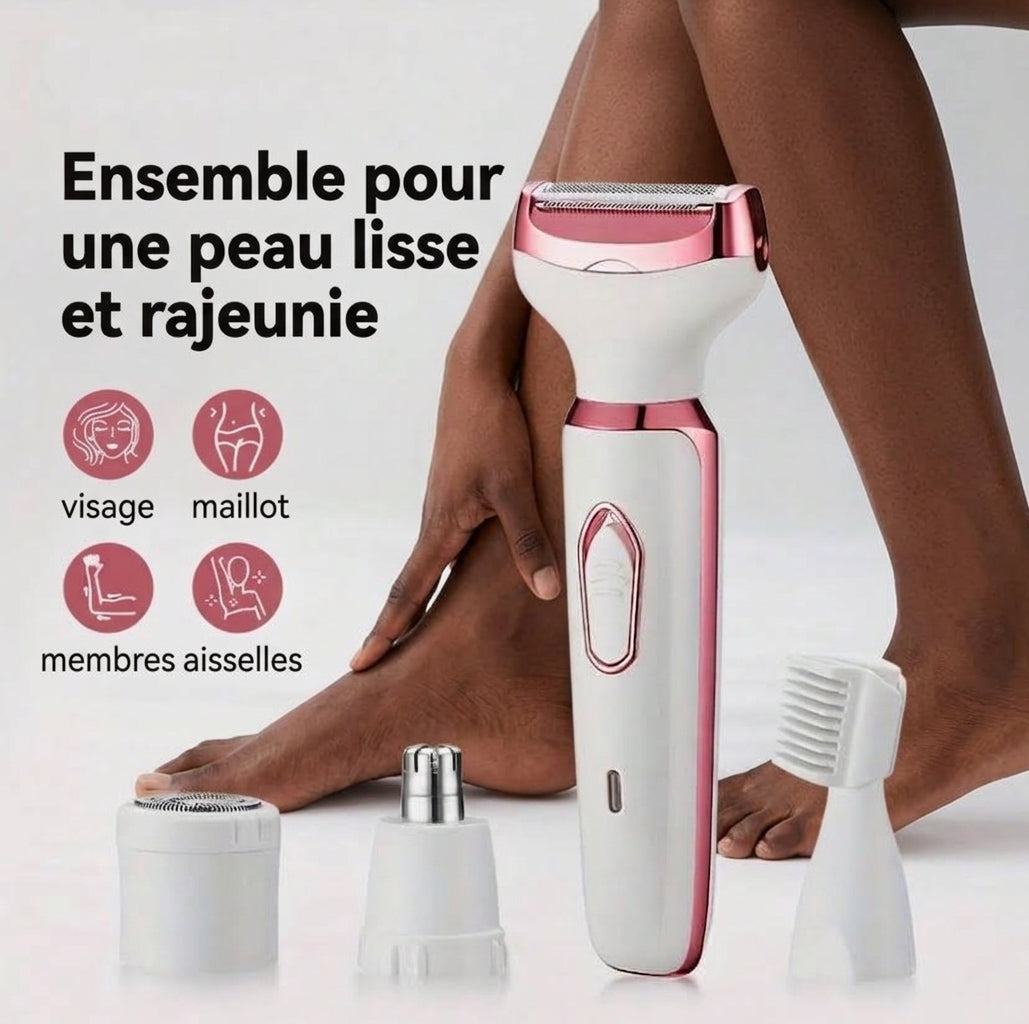 Lissya™ – Rasoir Électrique Pro 4-en-1