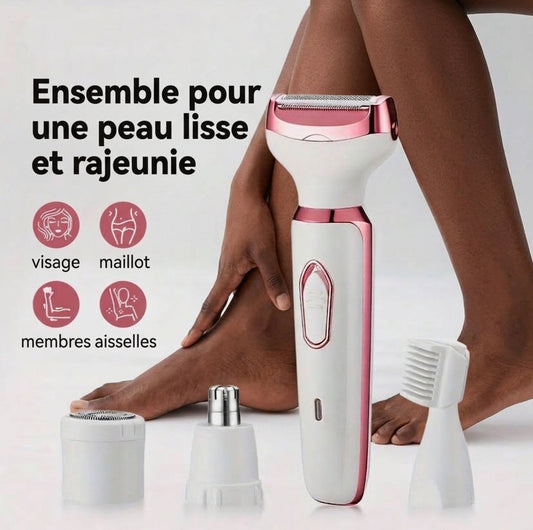 Lissya™ – Rasoir Électrique Pro 4-en-1